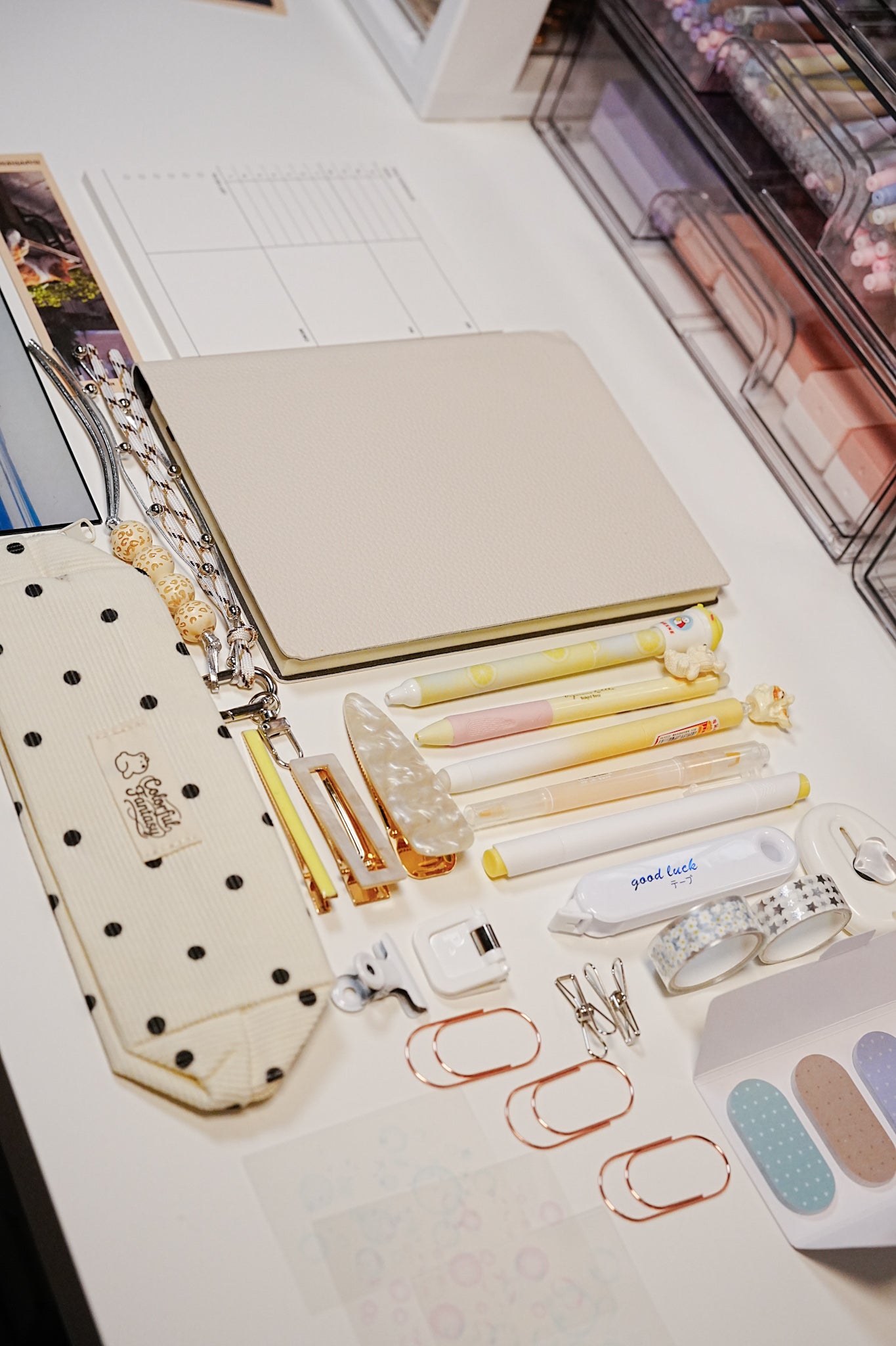 Soft Vanilla Stationery Bundle