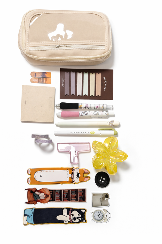 Pencil Case with Cute Stationery Extras