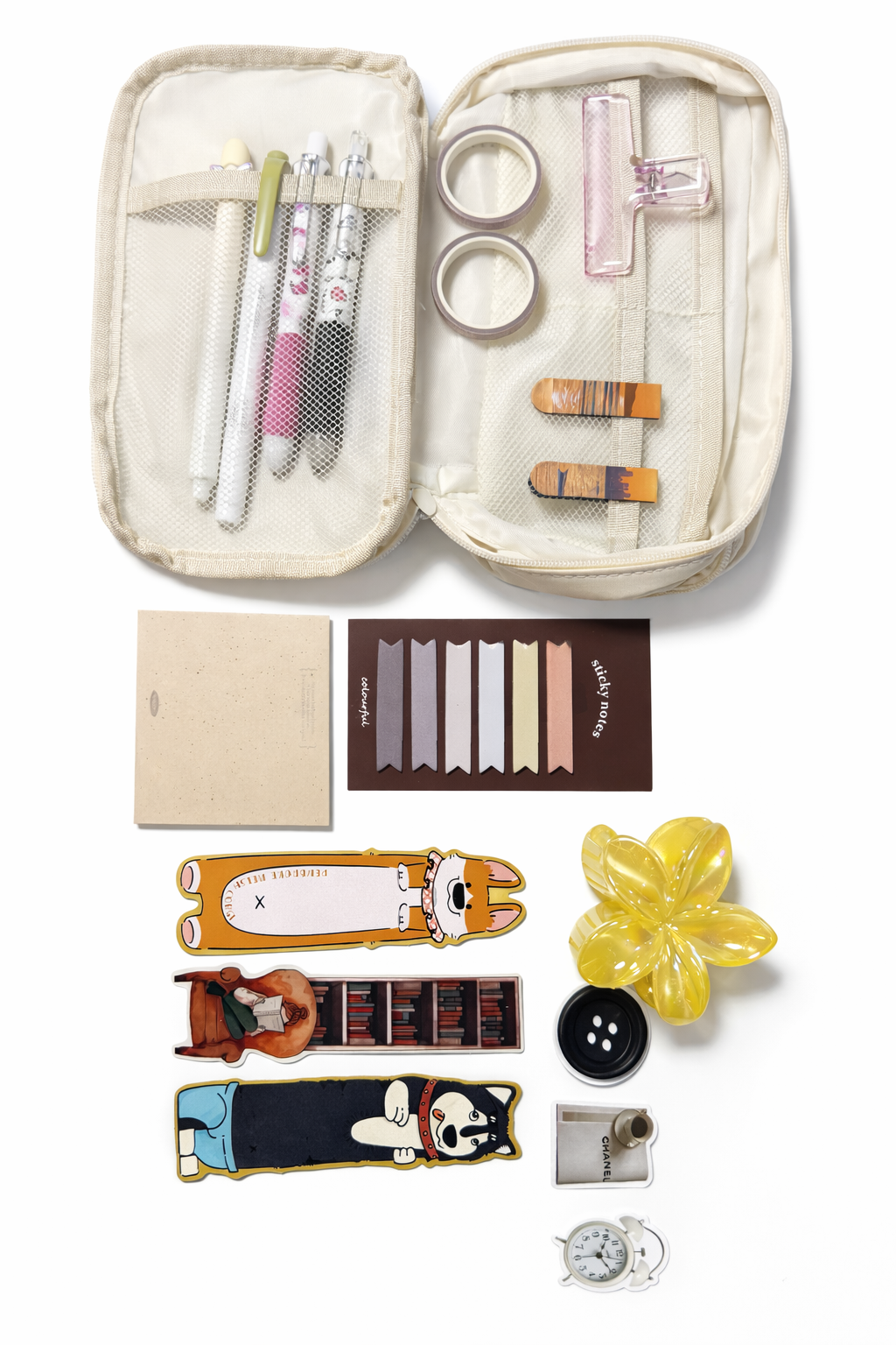 Pencil Case with Cute Stationery Extras